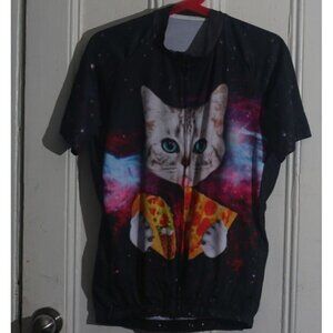 Cat Eating Pizza Cycling Jersey